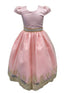 Girls Pink Embroidered Short Sleeved Flower Girl Dress 4-16 SophiasStyle.com
